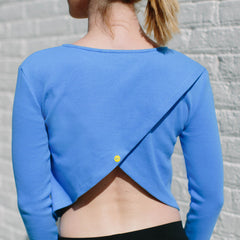 Nine to Wine – Long Sleeves Crop Top